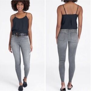 Spanx Distressed Skinny Vintage Grey Jeans Size XS Women